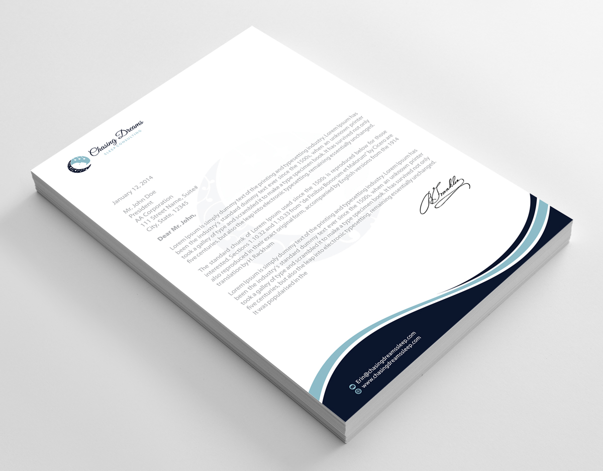 Letterhead Design by alpesh9520 for this project | Design #27009143