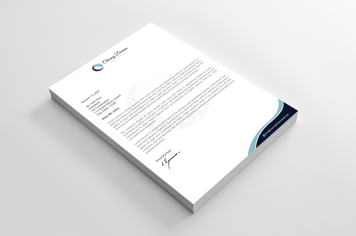 Letterhead Design by alpesh9520 for this project | Design #27009754