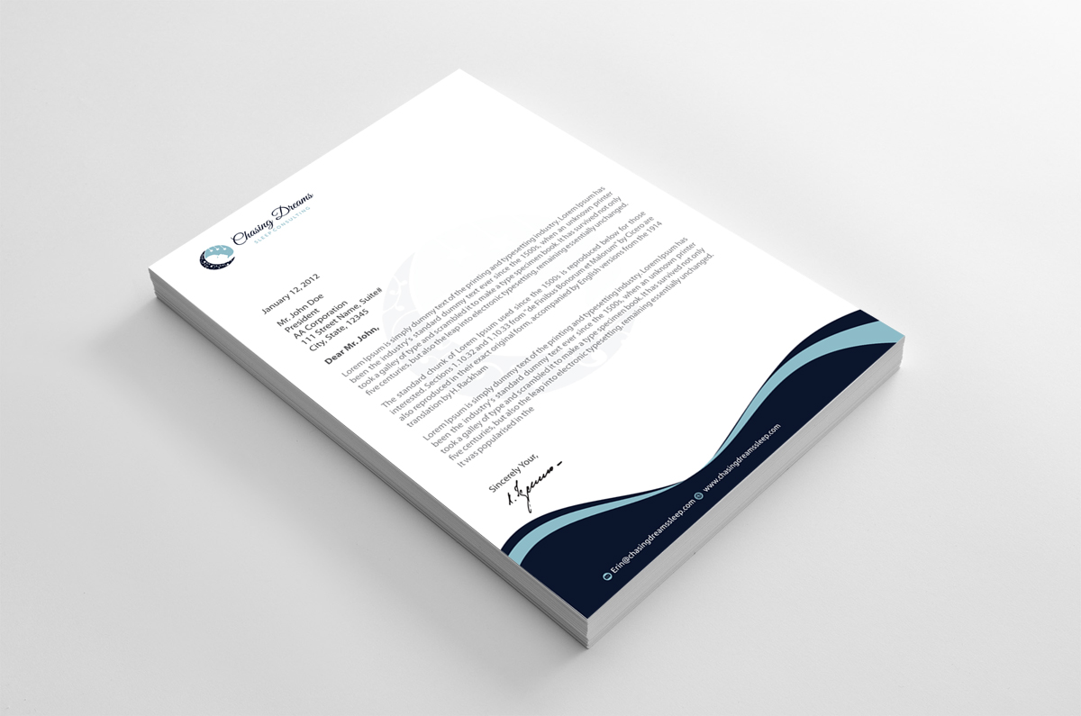Letterhead Design by alpesh9520 for this project | Design #27009755
