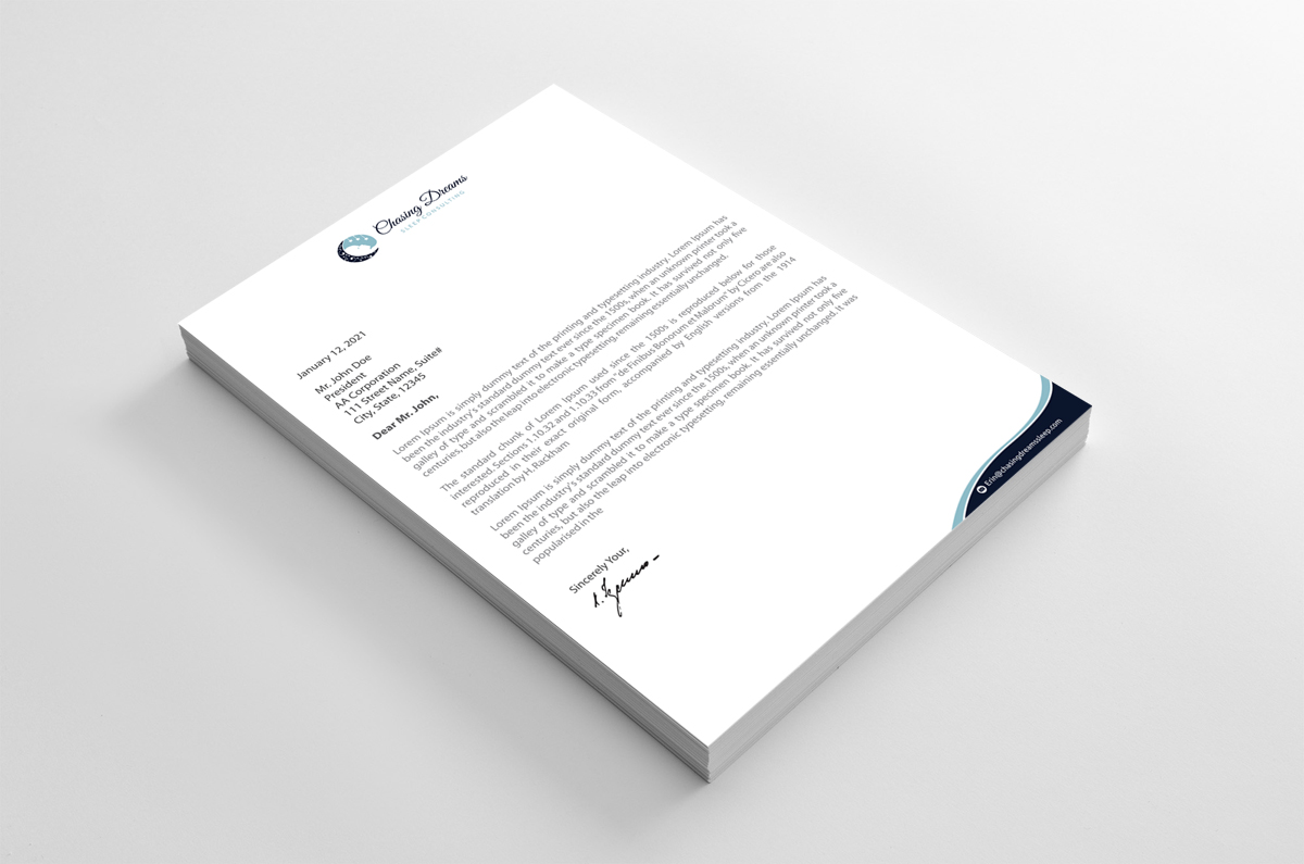 Letterhead Design by alpesh9520 for this project | Design #27013218