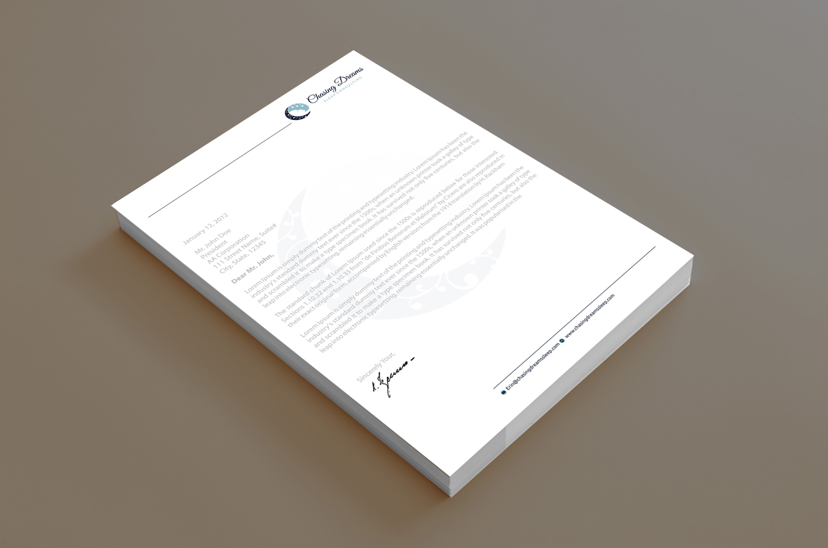 Letterhead Design by alpesh9520 for this project | Design #27013239
