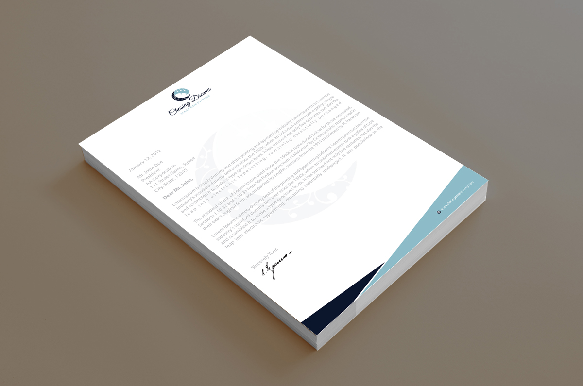 Letterhead Design by alpesh9520 for this project | Design #27013240