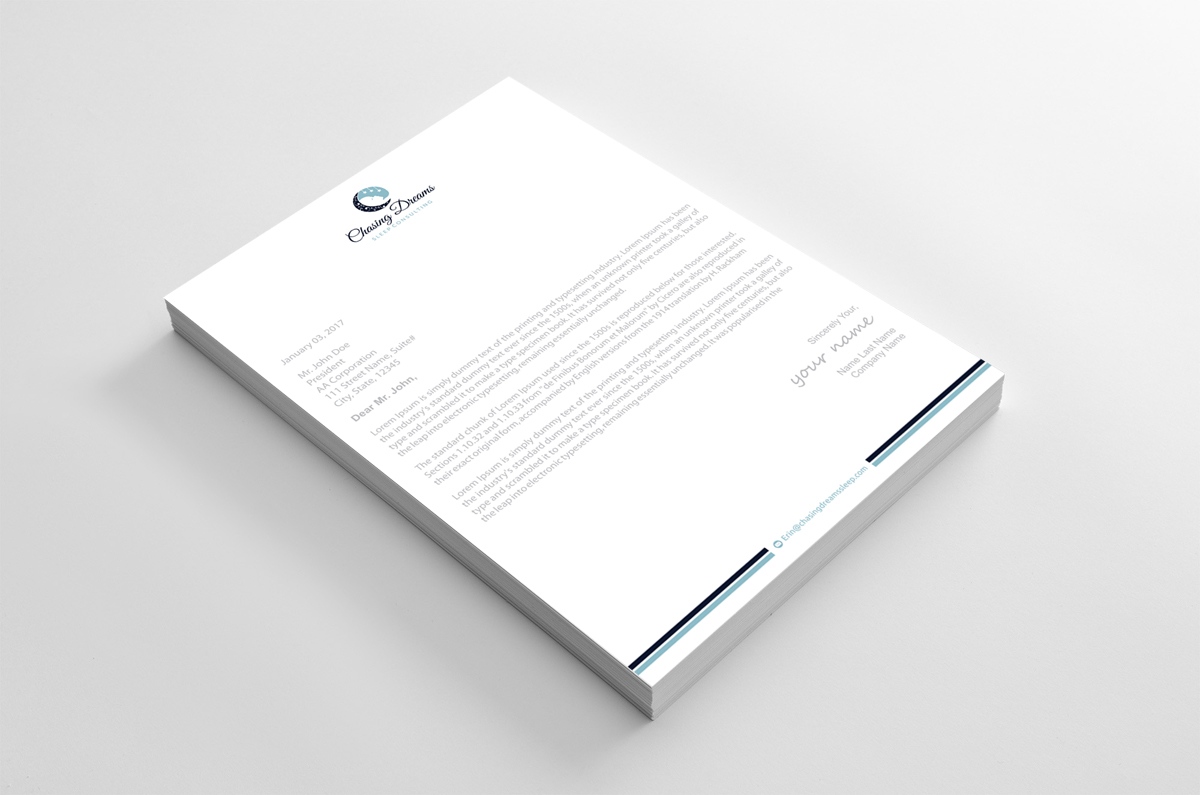 Letterhead Design by alpesh9520 for this project | Design #27022263