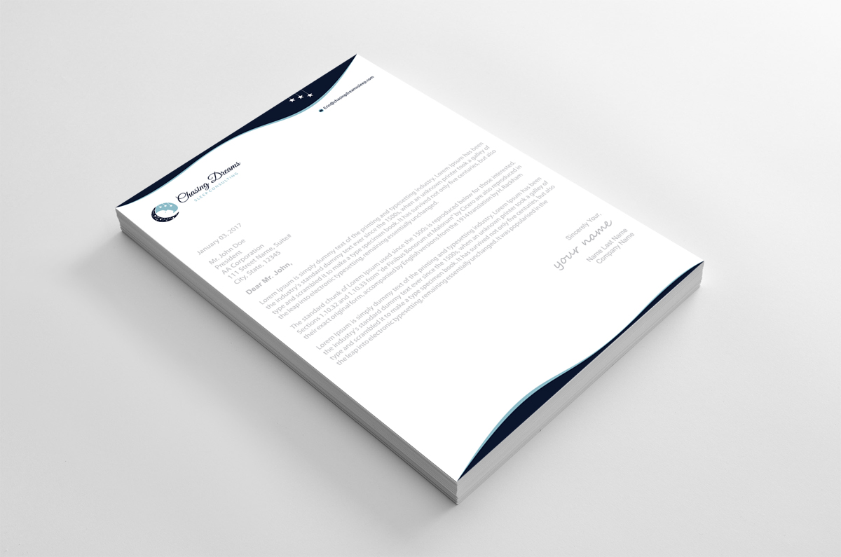 Letterhead Design by alpesh9520 for this project | Design #27022277