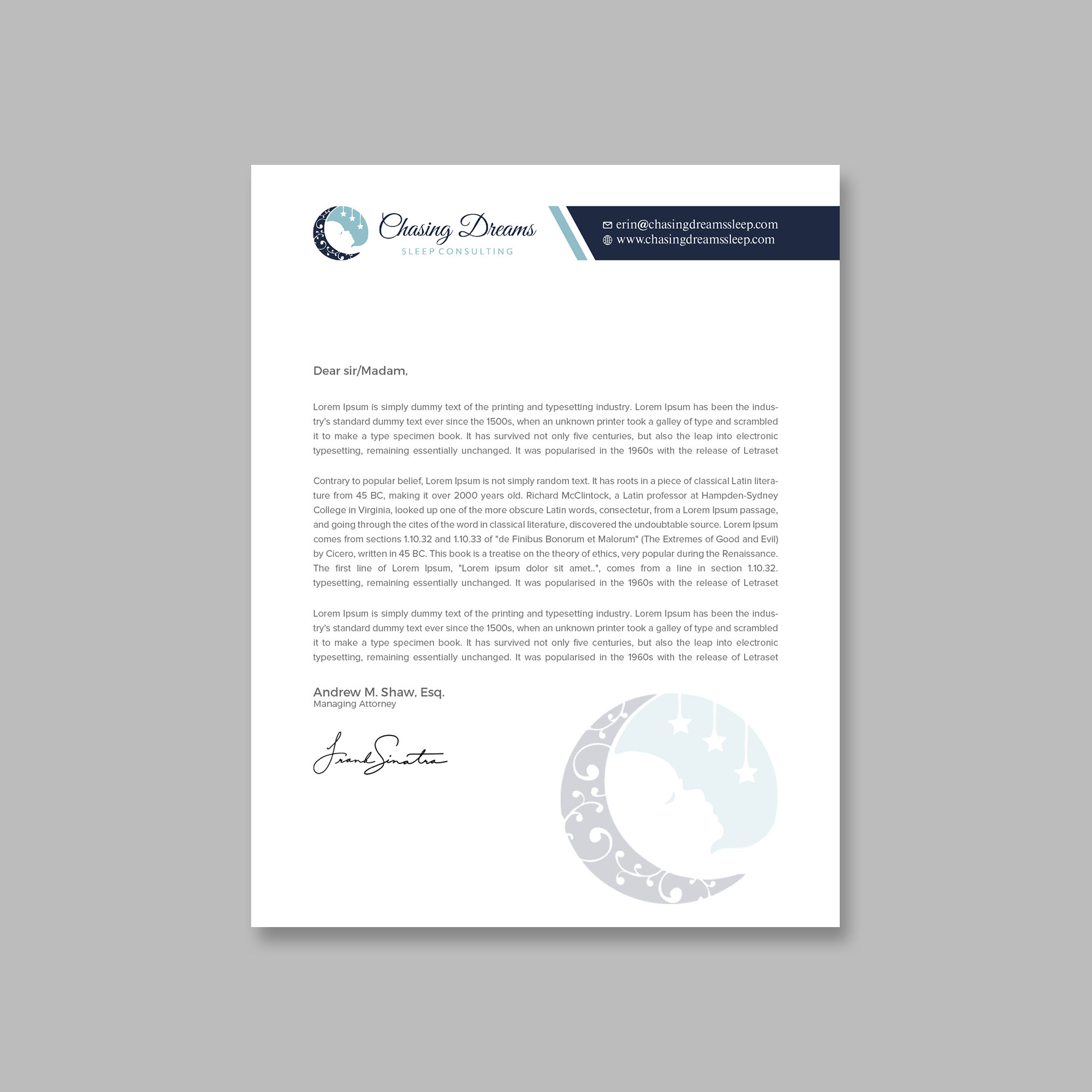 Letterhead Design by Tripti Ranjan Gain for this project | Design #27006502