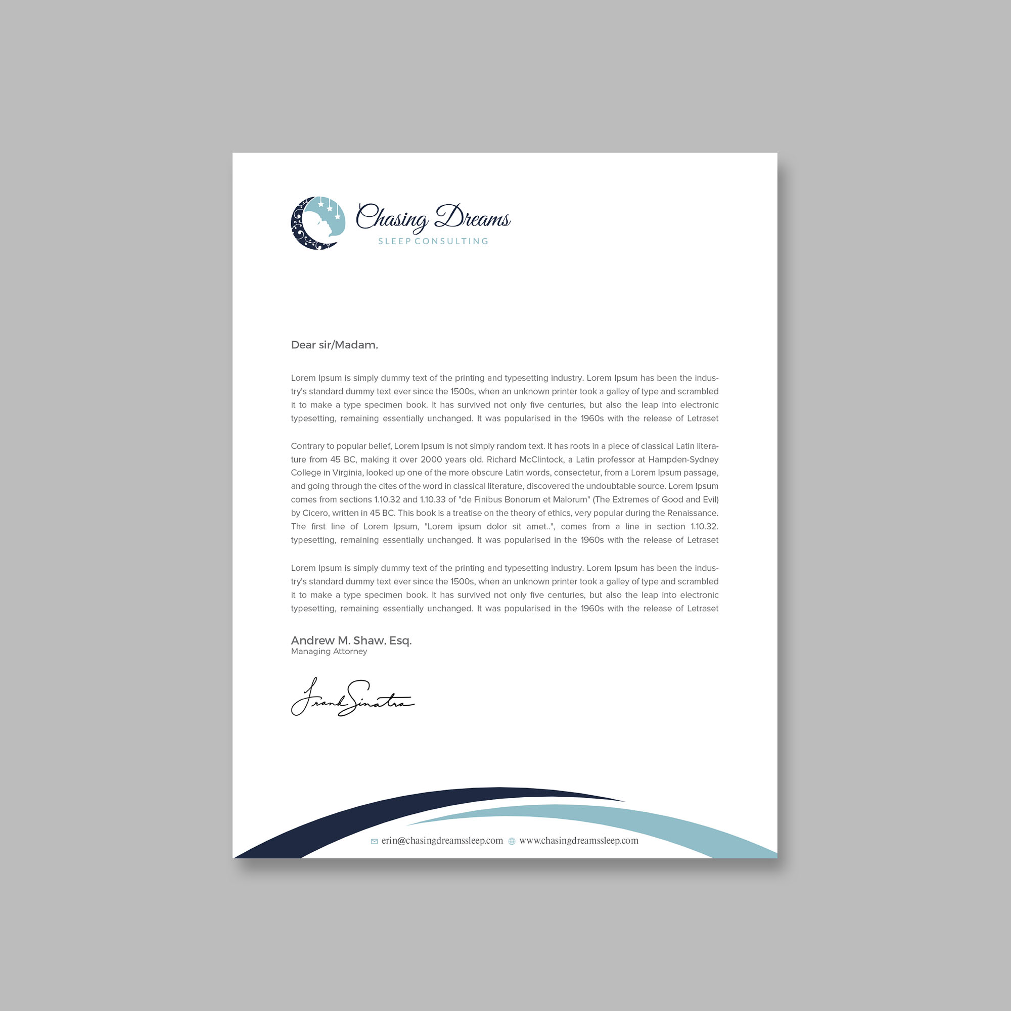 Letterhead Design by Tripti Ranjan Gain for this project | Design #27006521