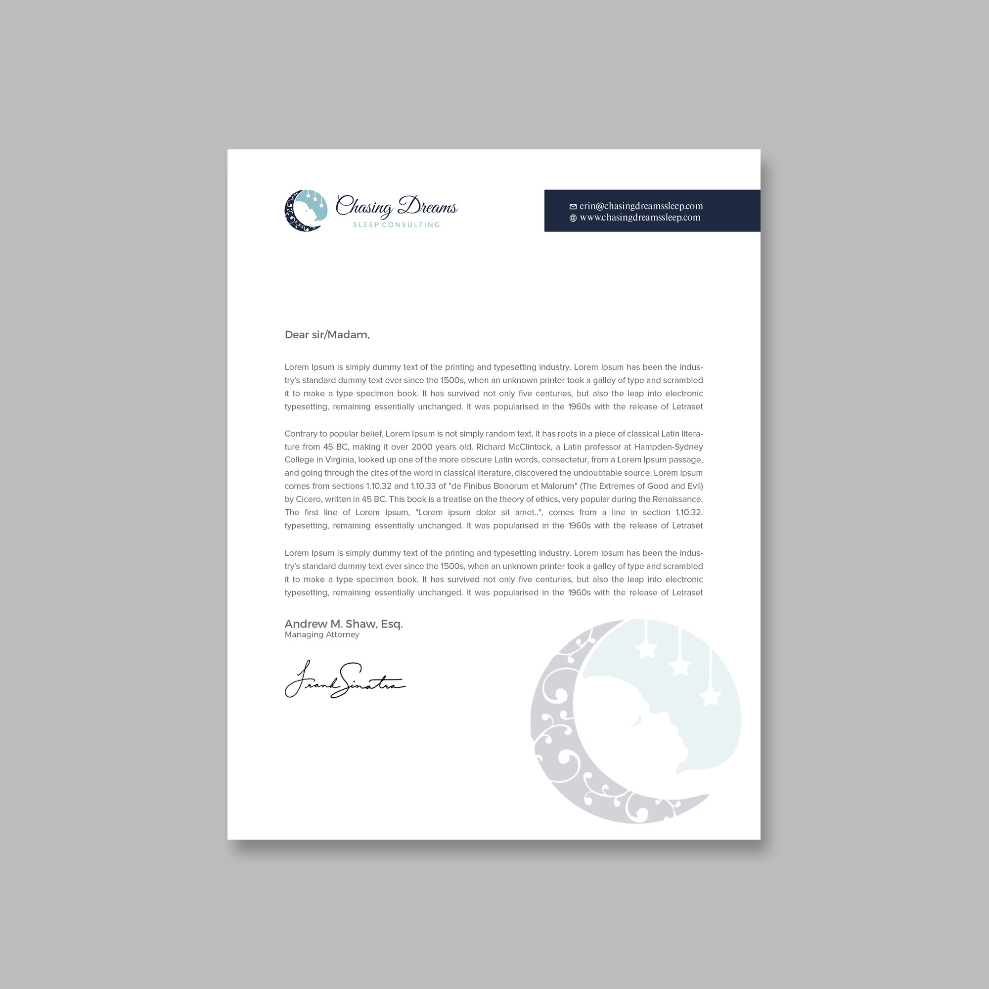 Letterhead Design by Tripti Ranjan Gain for this project | Design #27006526