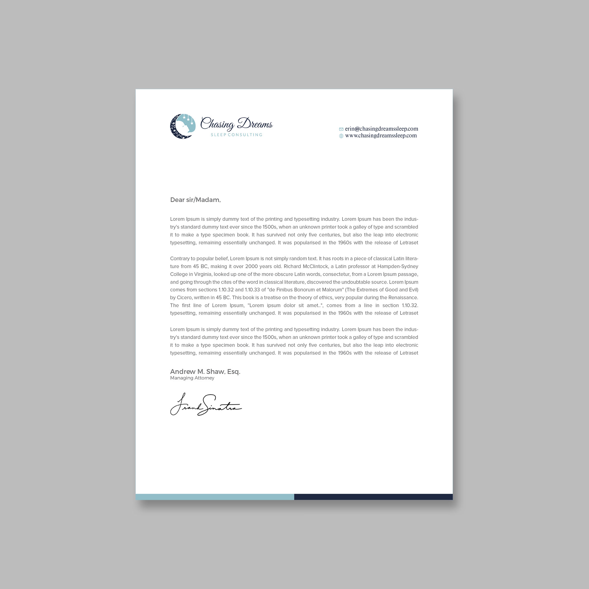 Letterhead Design by Tripti Ranjan Gain for this project | Design #27006527