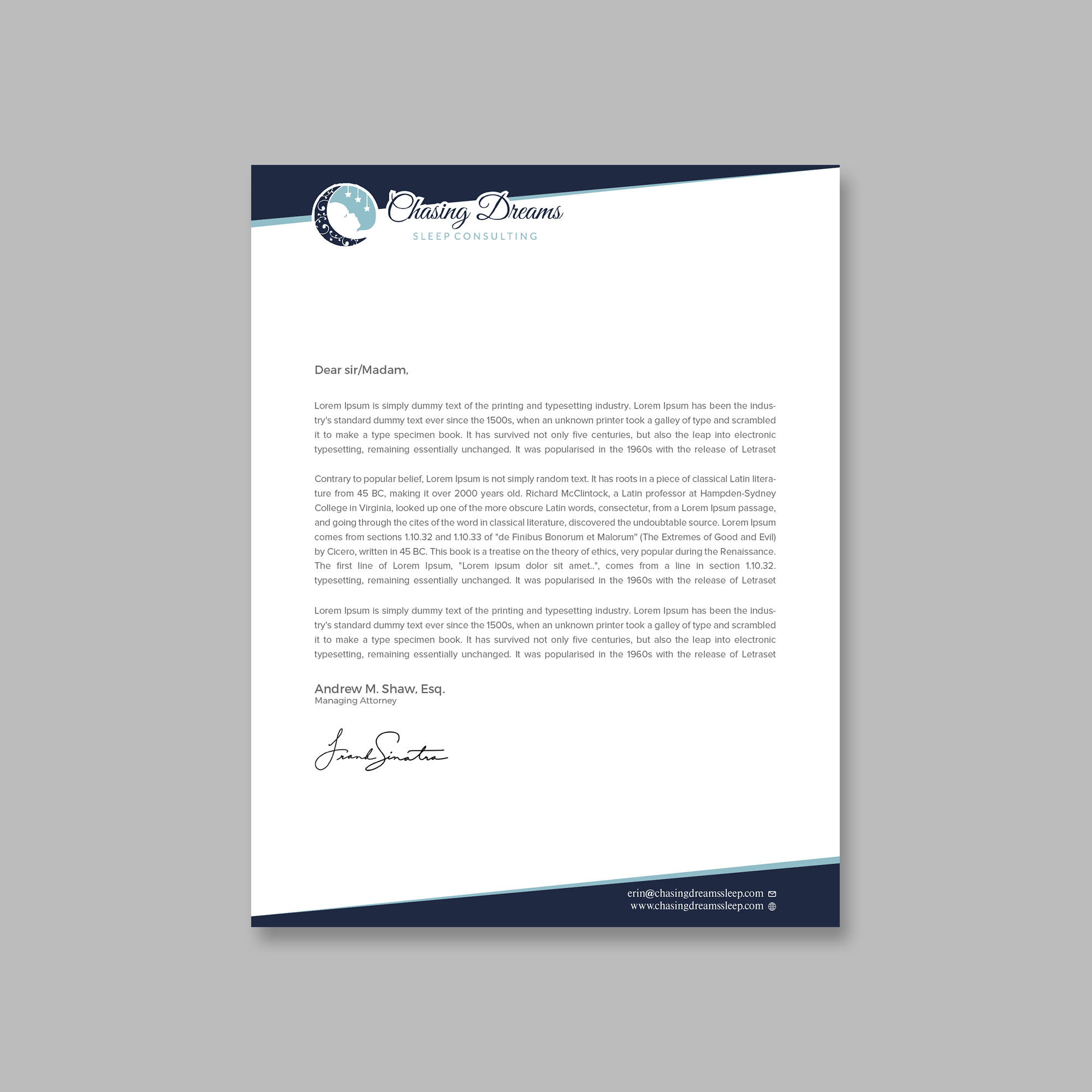 Letterhead Design by Tripti Ranjan Gain for this project | Design #27015403