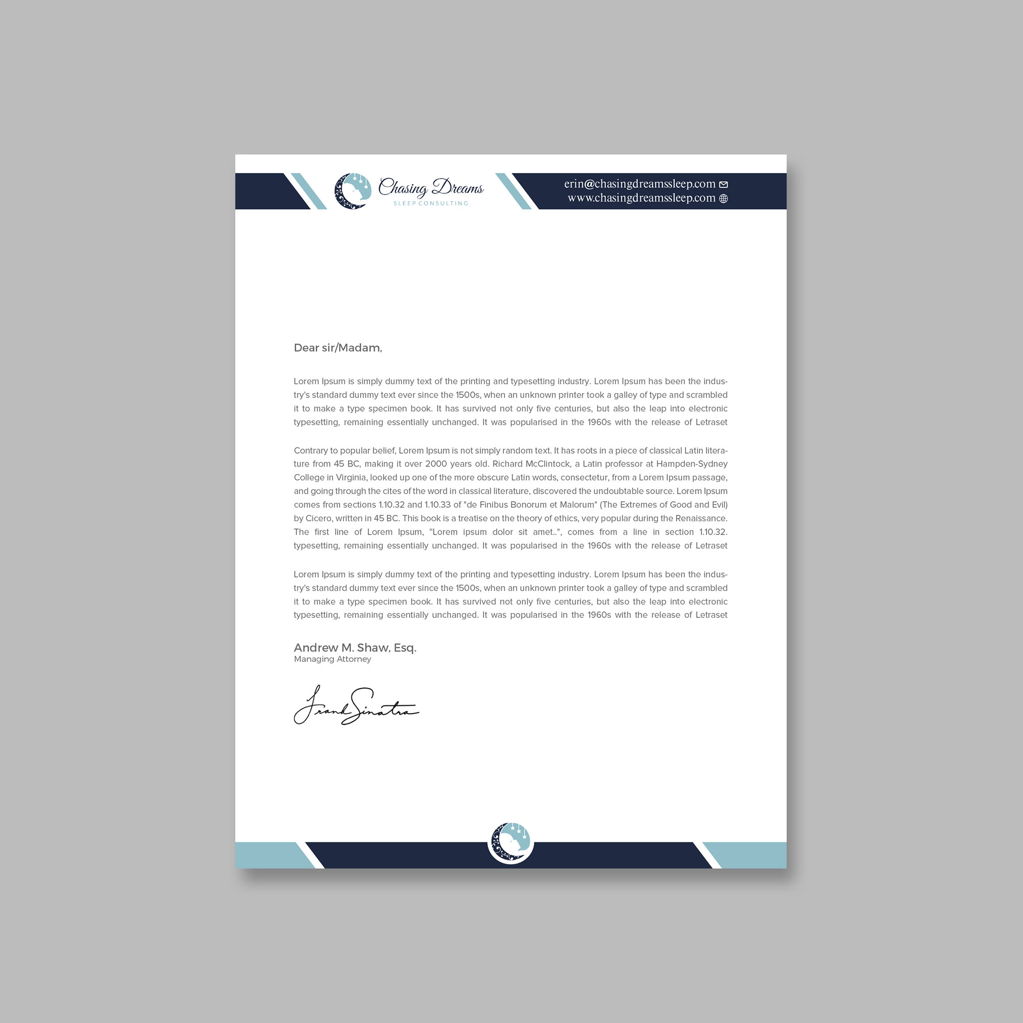 Letterhead Design by Tripti Ranjan Gain for this project | Design #27015404
