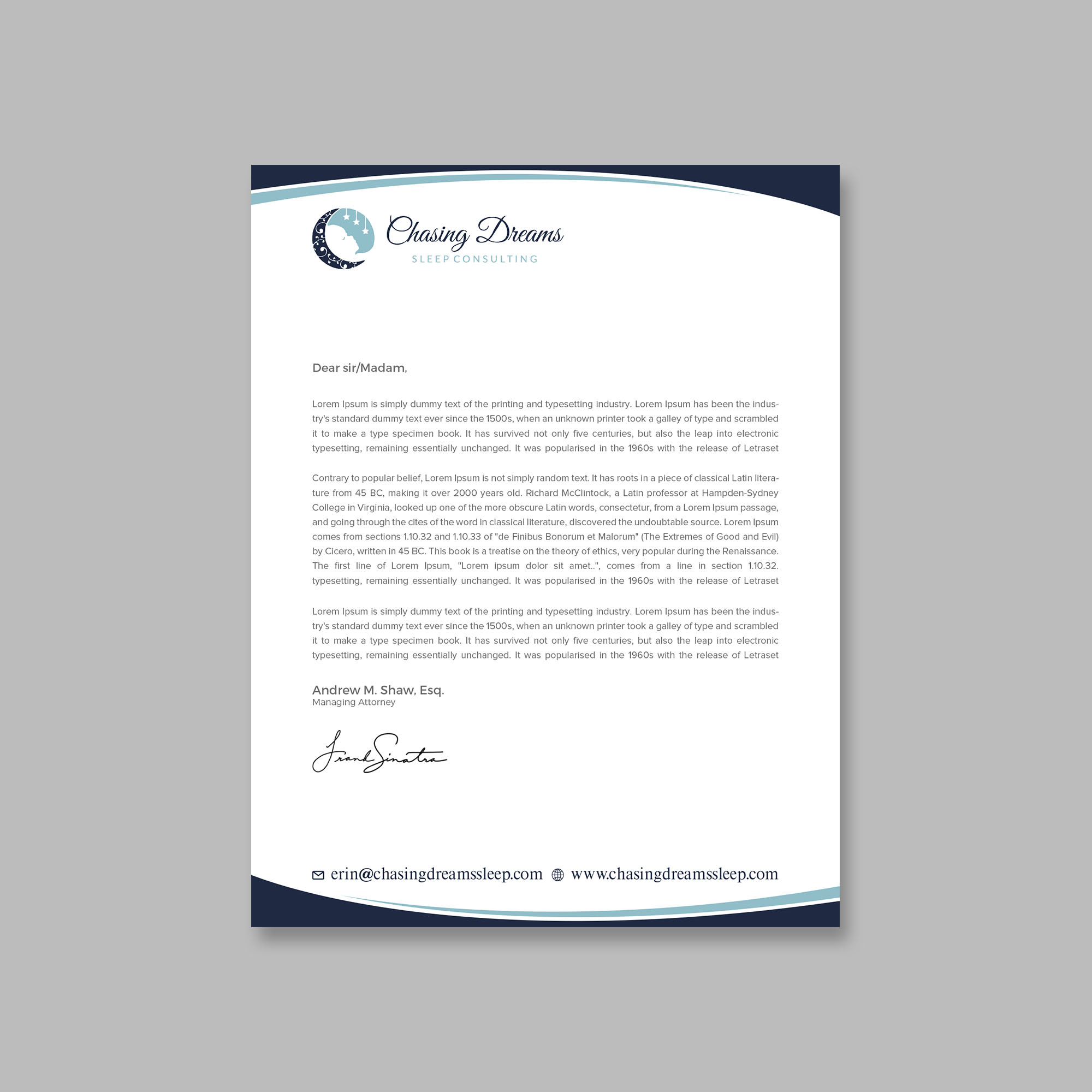 Letterhead Design by Tripti Ranjan Gain for this project | Design #27015405