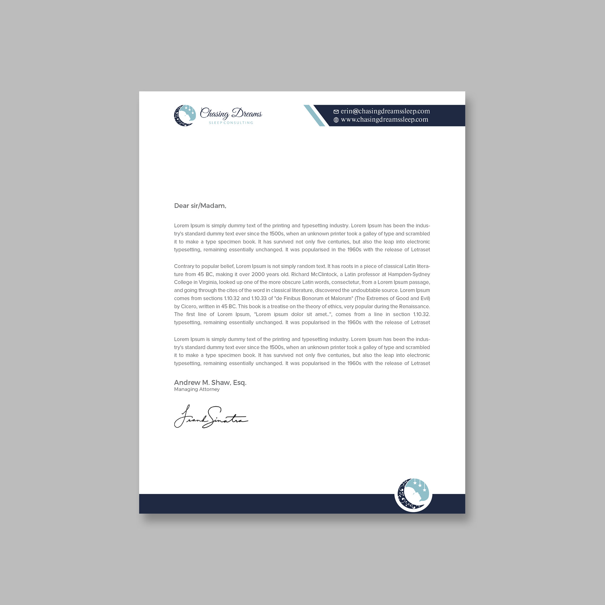 Letterhead Design by Tripti Ranjan Gain for this project | Design #27015409