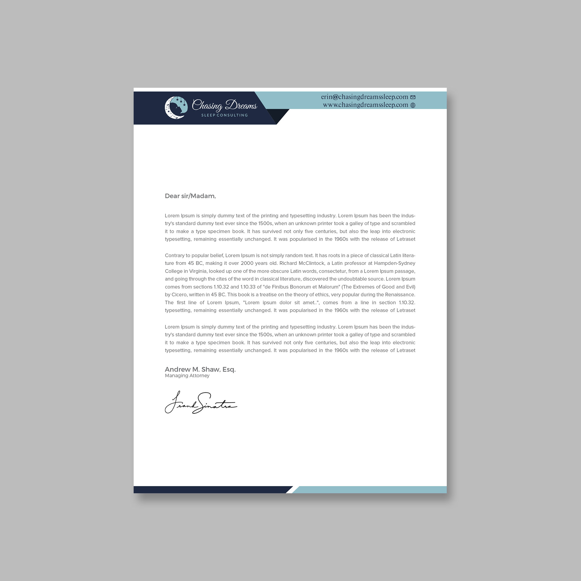 Letterhead Design by Tripti Ranjan Gain for this project | Design #27015411