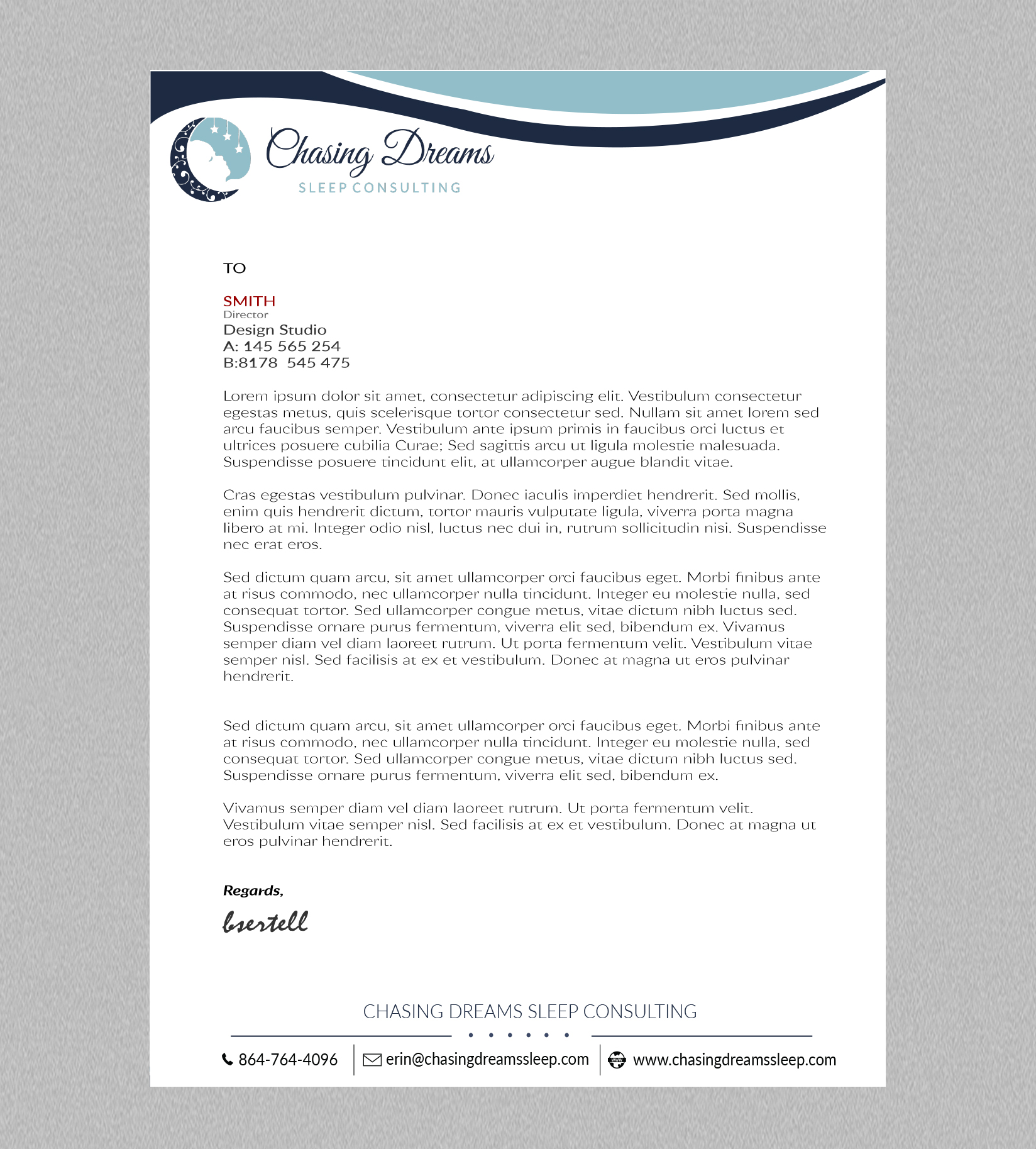 Letterhead Design by AN7 for this project | Design #27009019