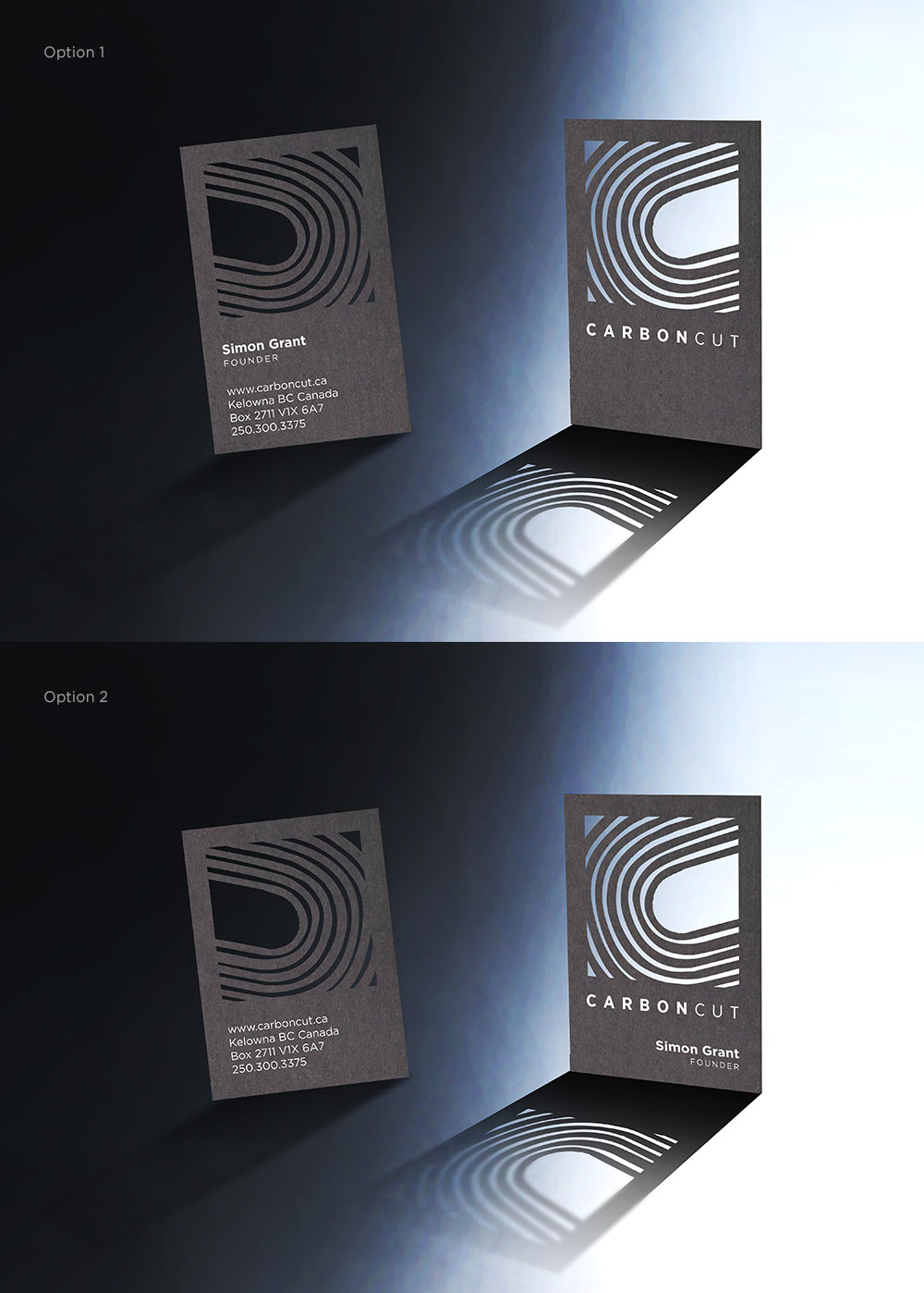 Business Card Design by Namita for Carbon Cut Enterprises Inc. | Design #27008028