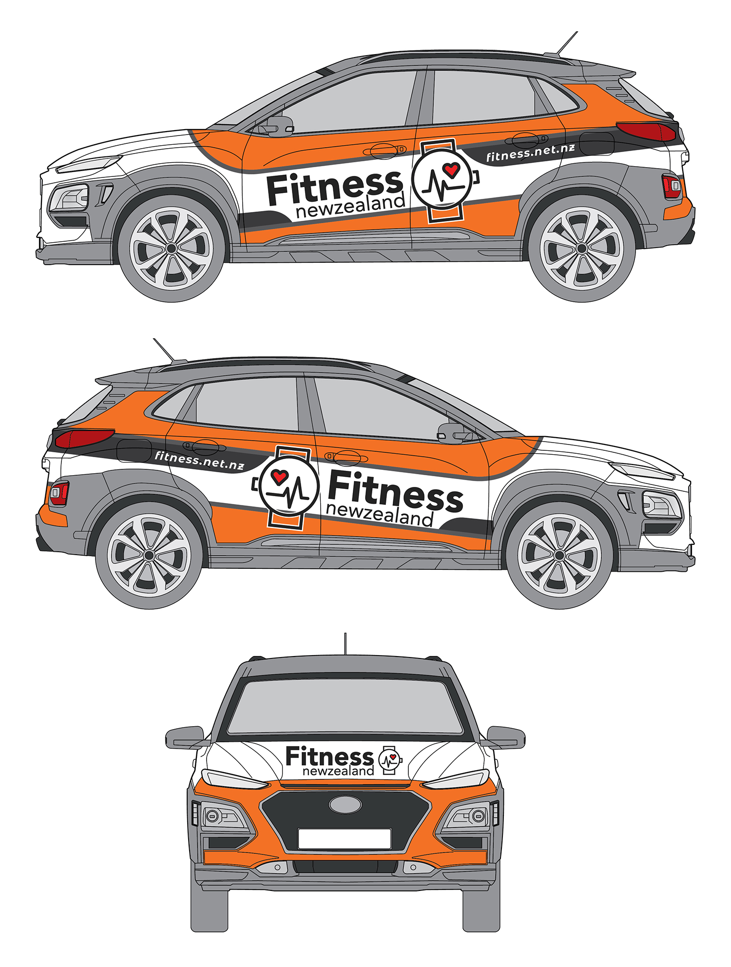 Diseño de Rotulación de Vehículo por Deziners Zone para Fitness New Zealand | Diseño #27017252