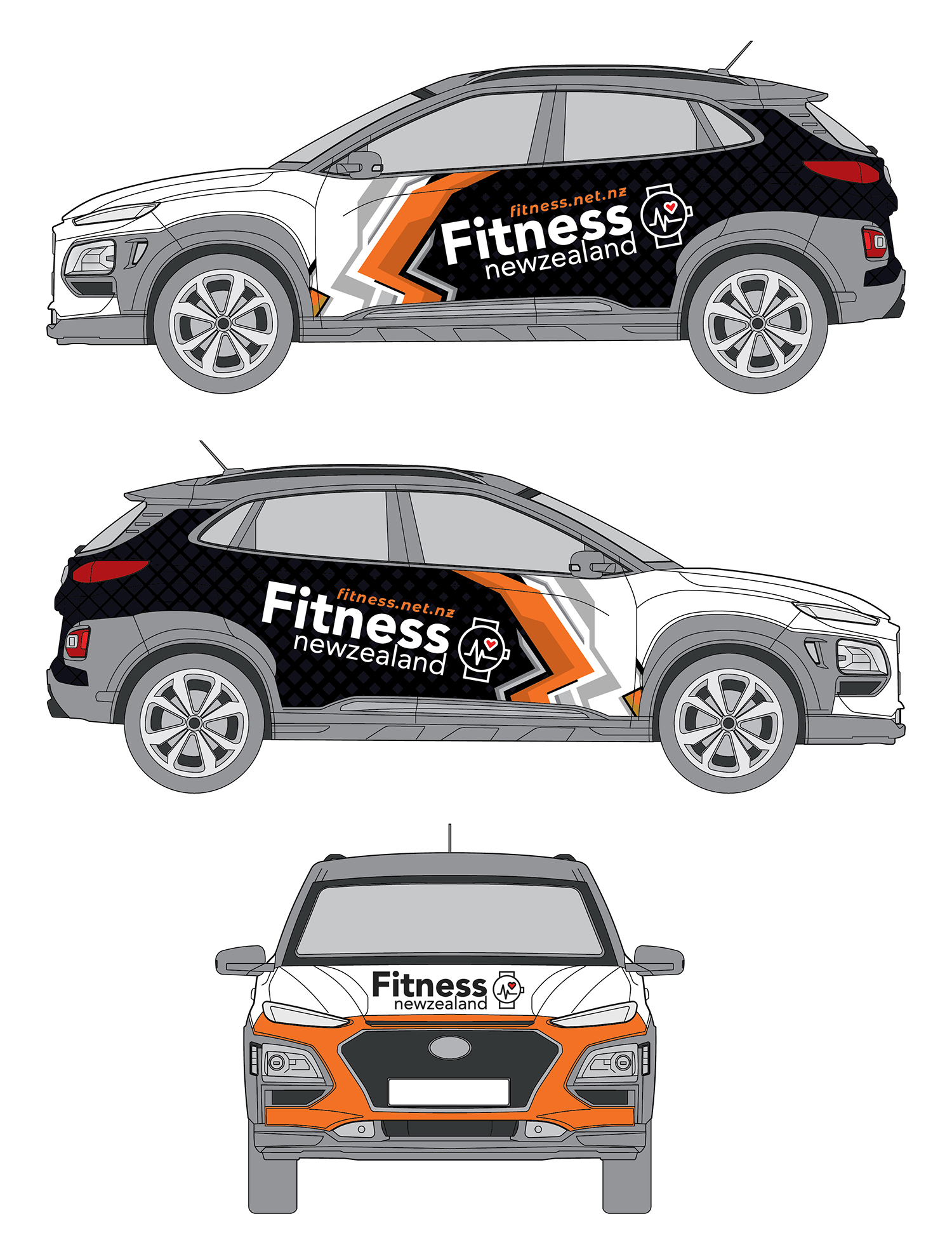 Diseño de Rotulación de Vehículo por Deziners Zone para Fitness New Zealand | Diseño #27017253