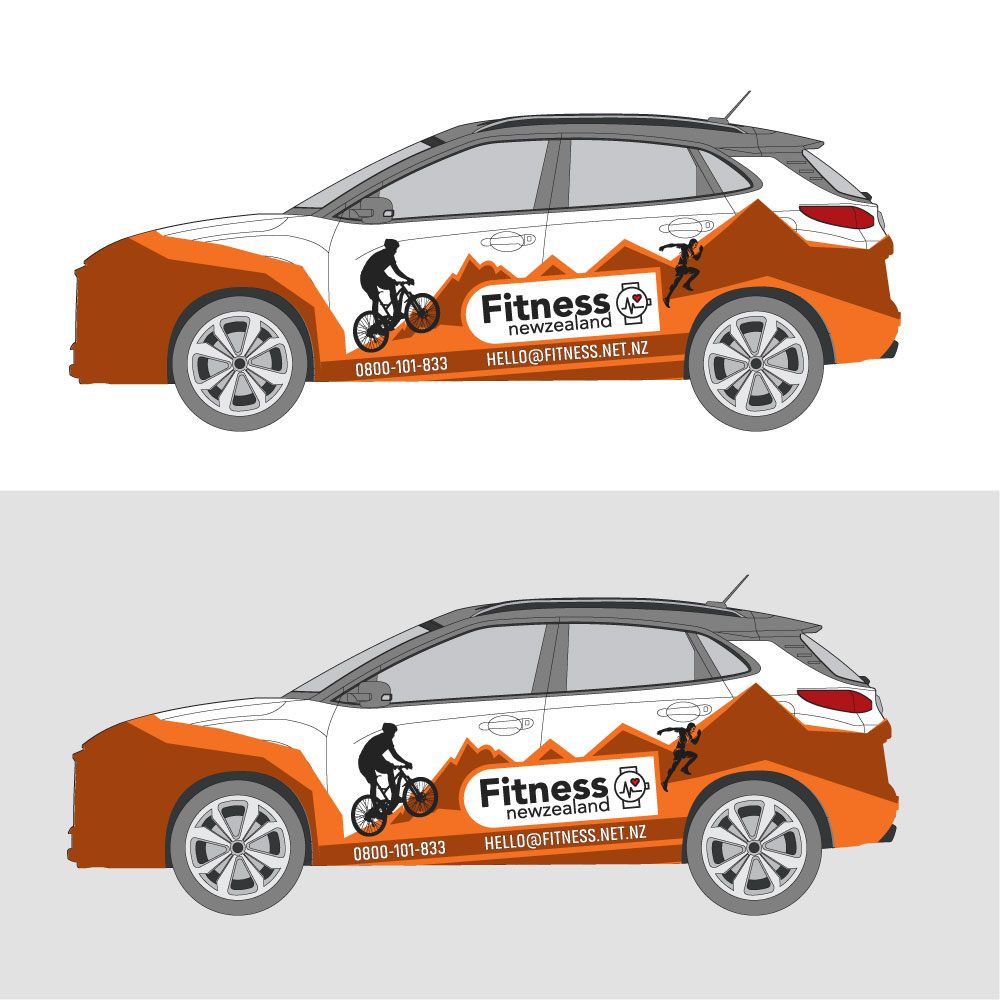 Car Wrap Design by Suchetandesign for Fitness New Zealand | Design #27035560