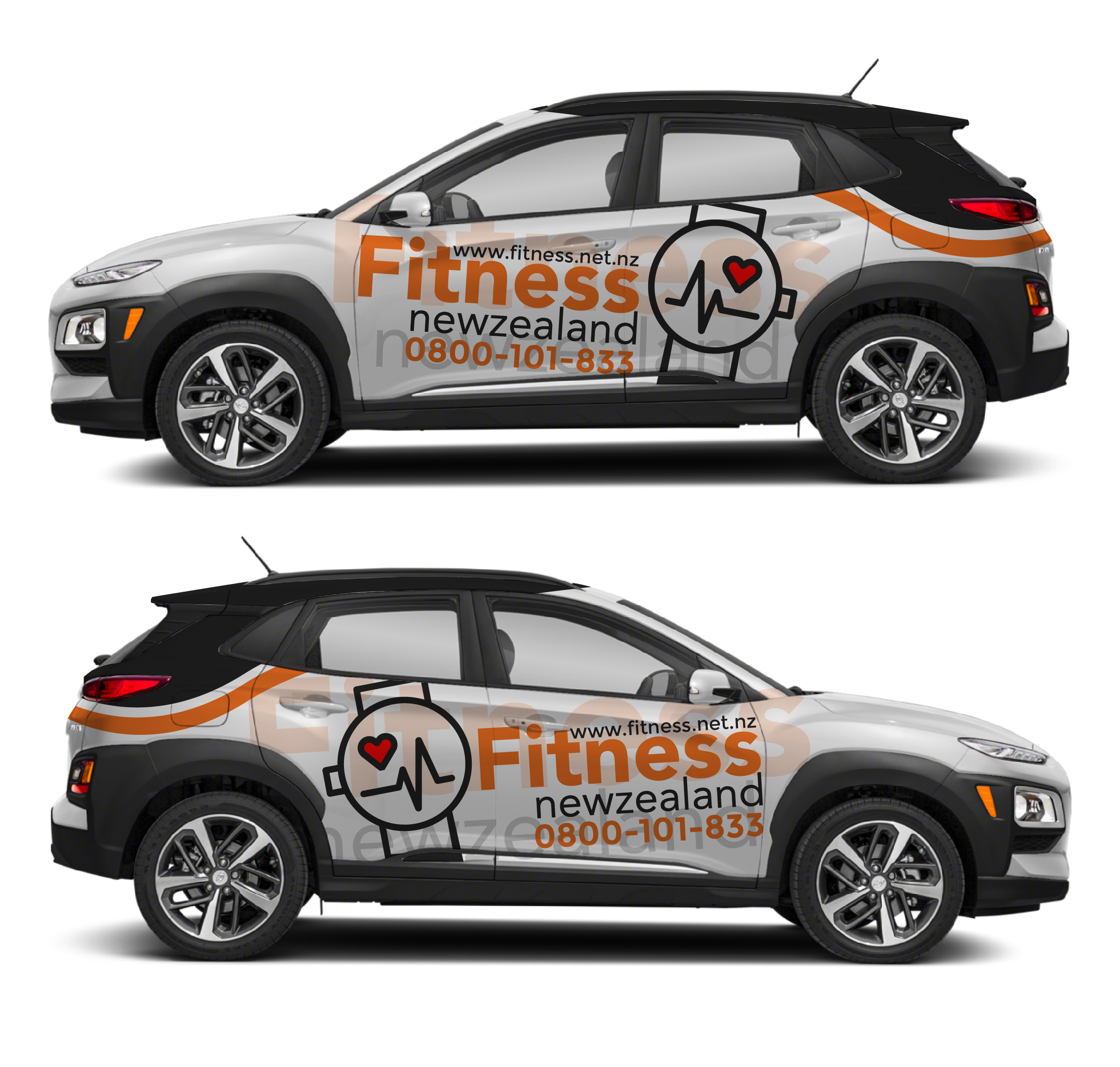 Car Wrap Design by Shumaila Kiran for Fitness New Zealand | Design #27016896