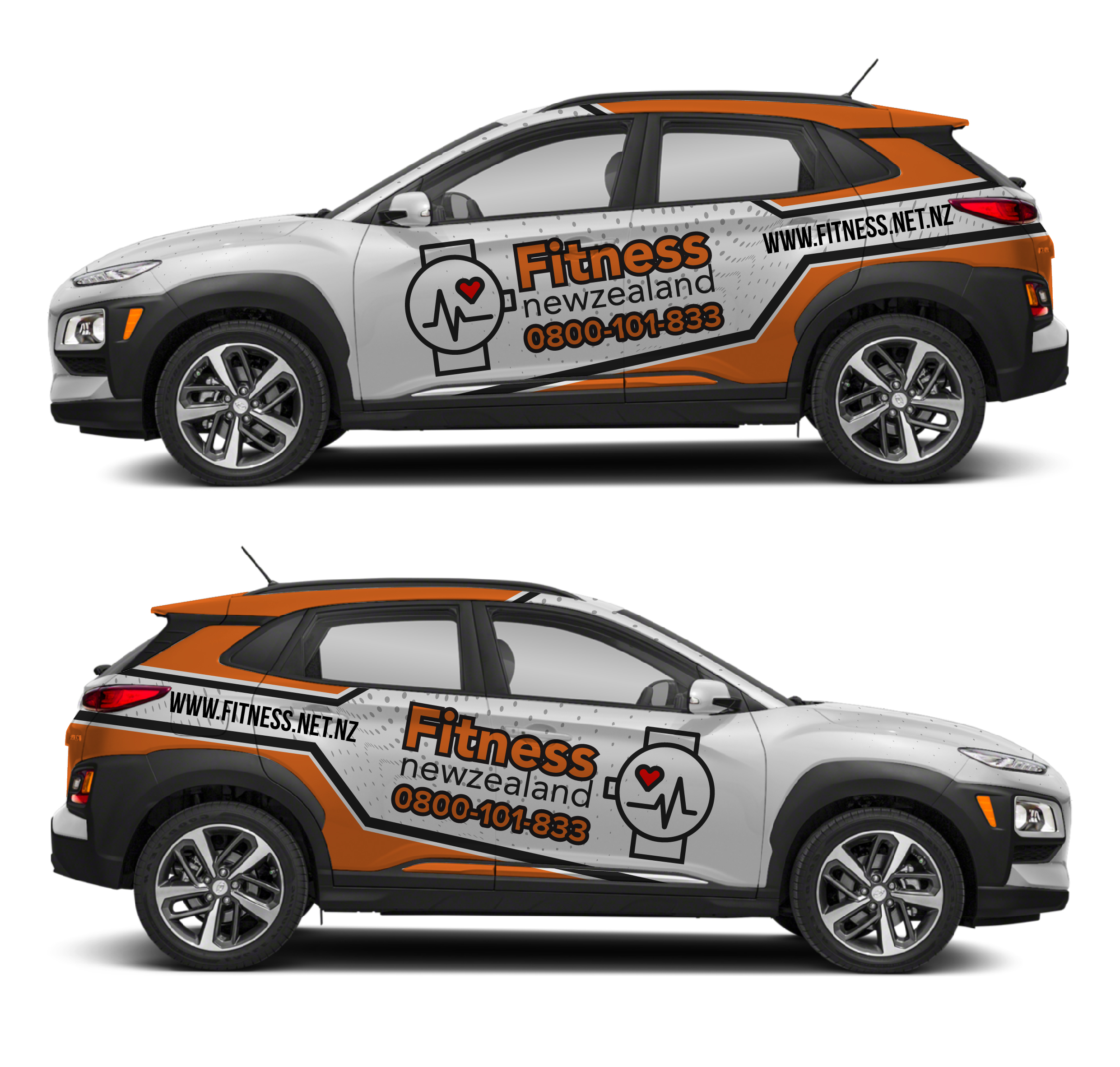 Car Wrap Design by Shumaila Kiran for Fitness New Zealand | Design #27016897