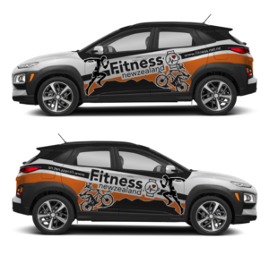 Diseño de Rotulación de Vehículo por Shumaila Kiran para Fitness New Zealand | Diseño: #27028288