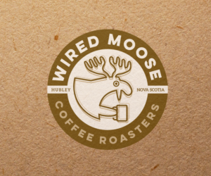 Wired moose coffee roasters Hubley Nova Scotia | Logo Design by Buck Tornado