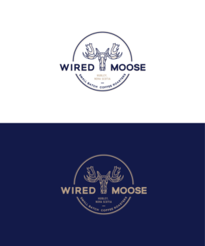 Wired moose coffee roasters Hubley Nova Scotia | Design de Logo par Lia Design
