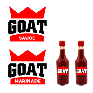 G.O.A.T. Marinade or Sauce | Logo Design by Asmaulhusna