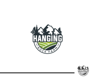 Logo Design by Fat Bat Man for Hanging Rock Farm | Design: #27013930