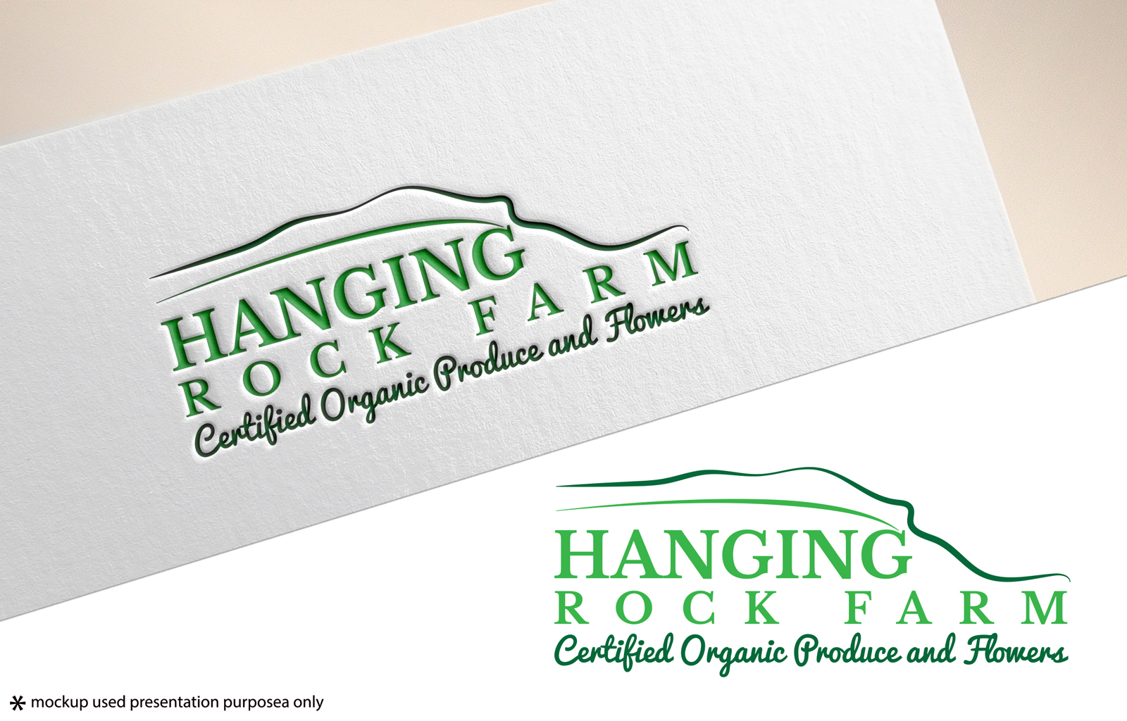 Logo Design by Juli creation for Hanging Rock Farm | Design: #27029844