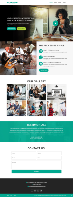 Web Design par pb pour MidnightsonDesigns | Design : #27017190