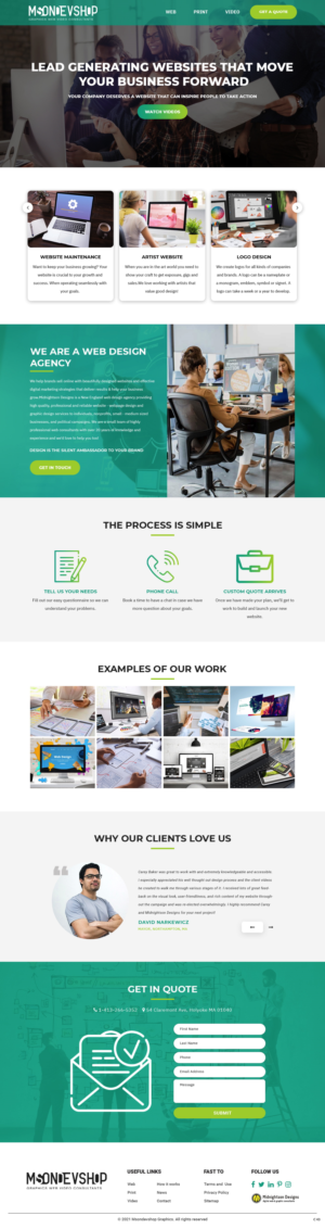 Web Design par pb pour MidnightsonDesigns | Design : #27017193