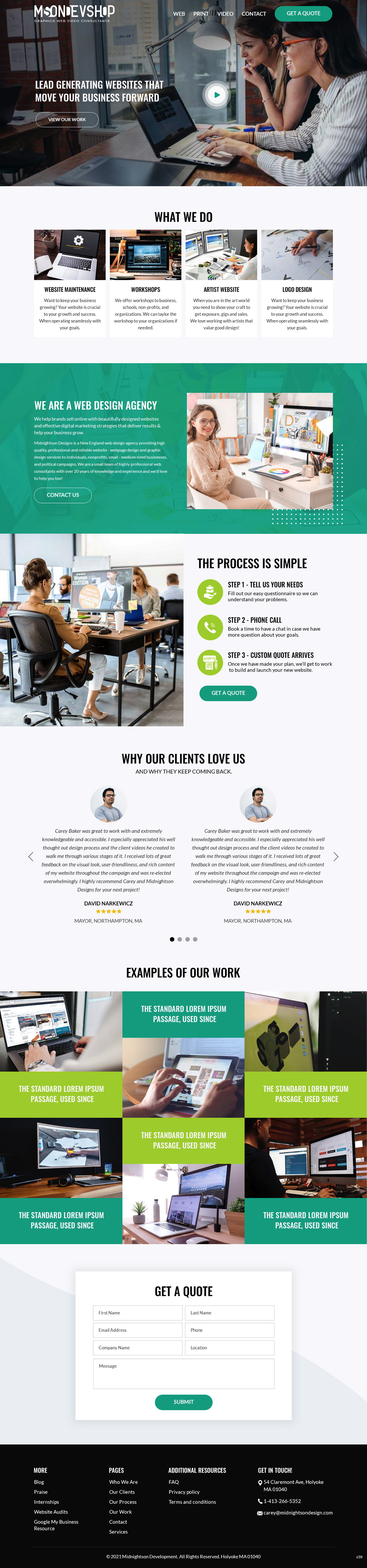 Diseño Web por pb para MidnightsonDesigns | Diseño #27017194