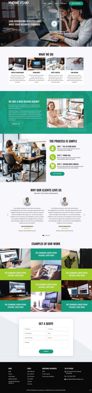 Web Design par pb pour MidnightsonDesigns | Design : #27017194