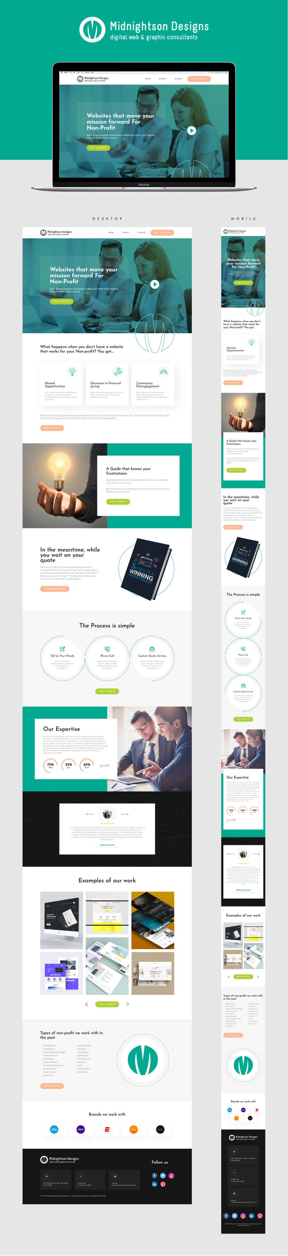 Web Design by Hazan Shaw for MidnightsonDesigns | Design #27019801