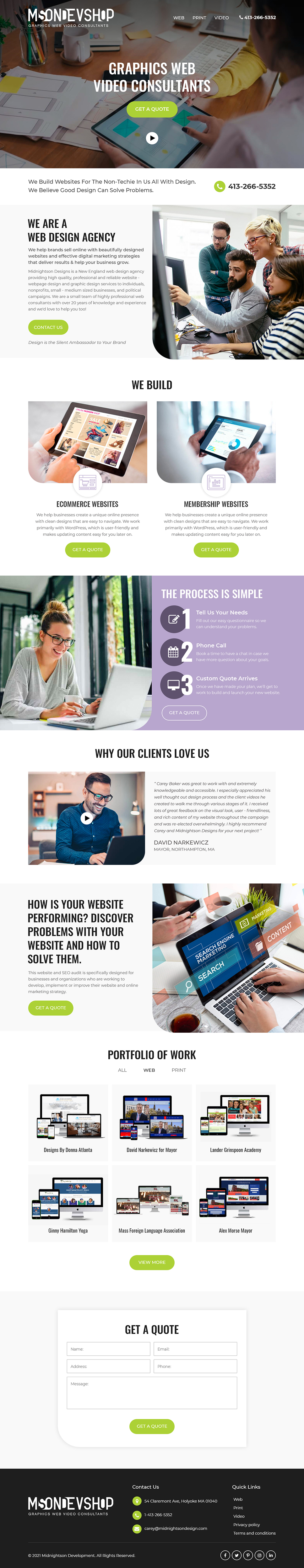Web Design par Starlyn DS pour MidnightsonDesigns | Design #27015493