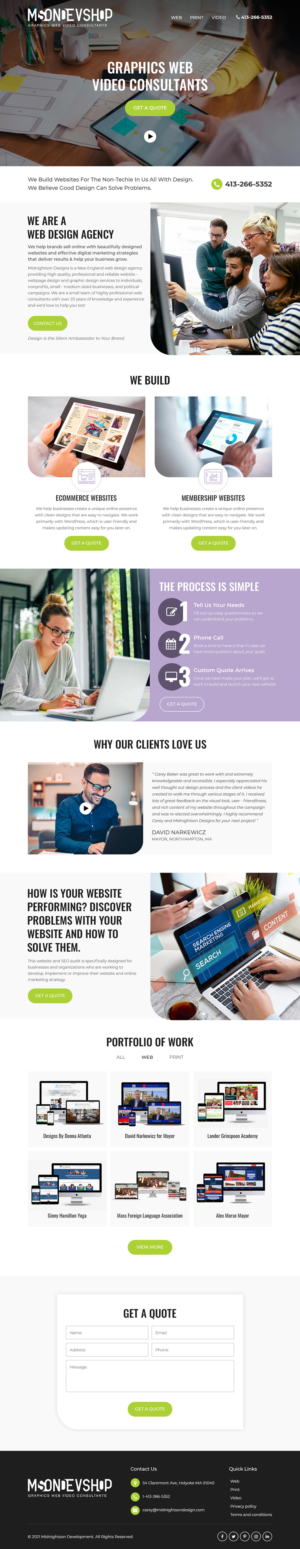 Web Design par Starlyn DS pour MidnightsonDesigns | Design : #27015493
