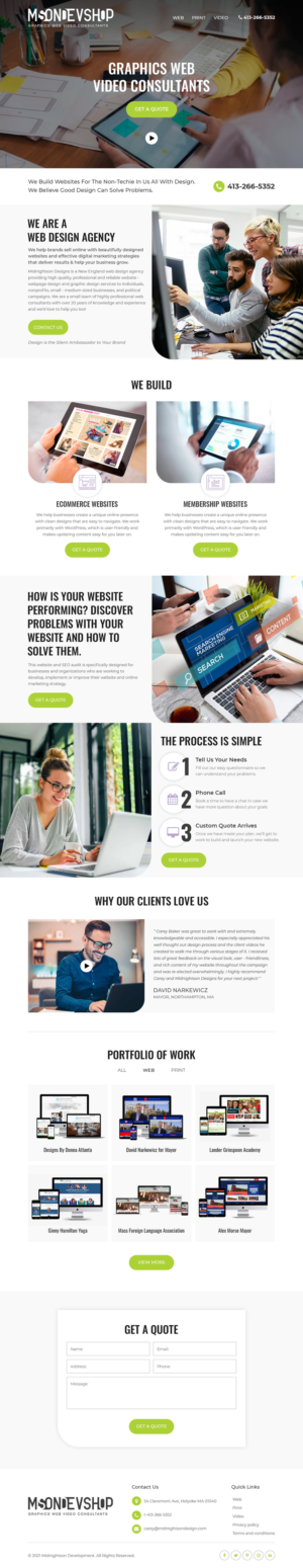 Web Design par Starlyn DS pour MidnightsonDesigns | Design : #27024045