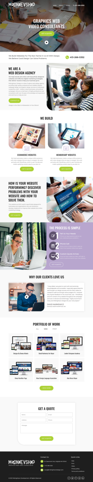 Kickbut Home Page Design built to Sell | Web Design by Starlyn DS