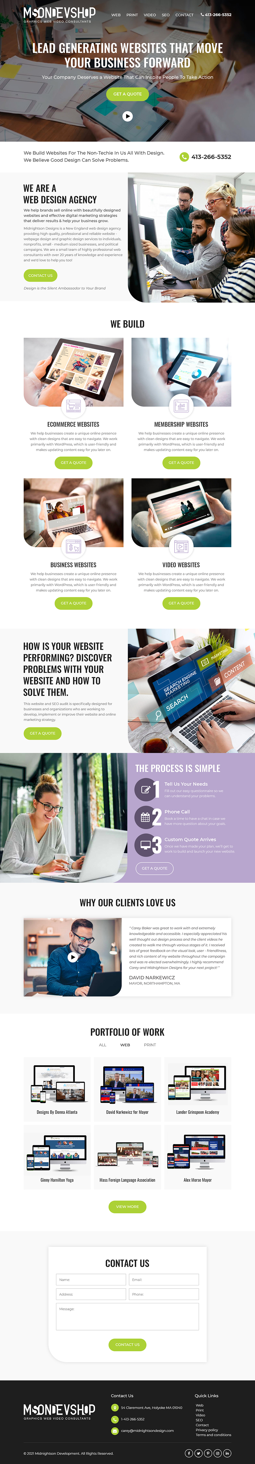 Web Design par Starlyn DS pour MidnightsonDesigns | Design #27050197