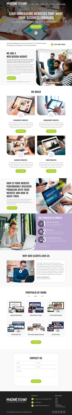 Web Design par Starlyn DS pour MidnightsonDesigns | Design : #27050197