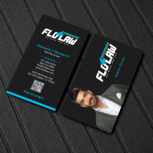 Flo4Law Business Card | Business Card Design by Uttom 2