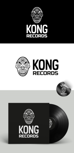 Kong Records | Diseño de Logo por designbysy