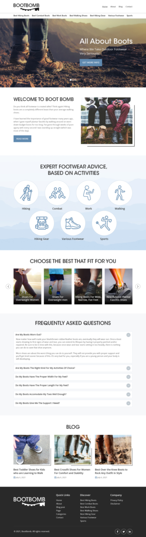 BootBomb | Web Design by Starlyn DS