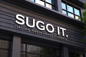 Sugo it.  Restaurant Pizzeria Gelateria | Logo Design by MagicMan 3