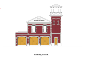 Simplified Old Fire Station Architecture recreation from old photos | Grafik-Design von exoddinary