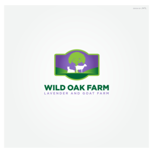 Wild Oak Farm, lavender and goat farm | Logo Design by JWTL