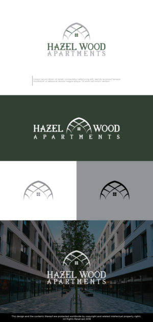 Hazel Wood Apartments  | Logo Design by Kim Ji