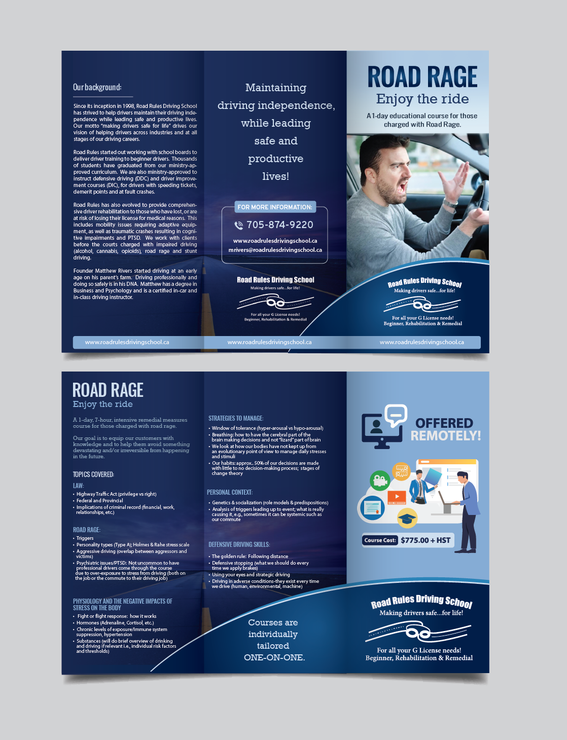 Broschüren-Design von alex989 für Road Rules Driving School | Design #27022833