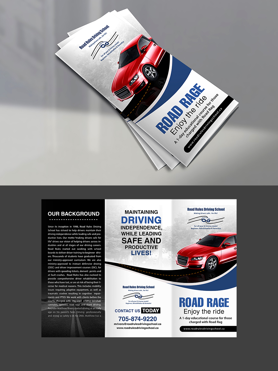 Broschüren-Design von n214008 für Road Rules Driving School | Design #27031487